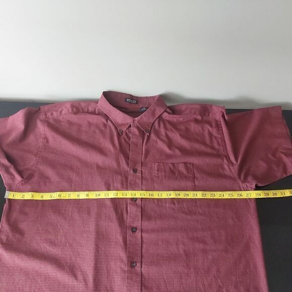 Van Heusen Shirt Sz XXL Red with check print - Picture 7 of 7